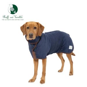 Ruff and Tumble - Country Dog Drying Coat - French Navy