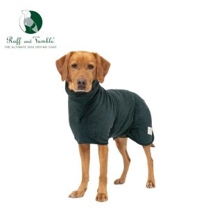 Ruff & Tumble - Classic Dog Drying Coat - Forest Green
