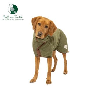 Ruff and Tumble - Country Dog Drying Coat - Moss