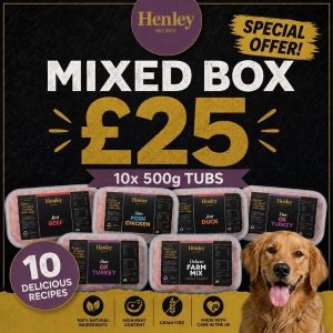 Henley Raw Mixed Box – 10 x 500g Raw Dog Food